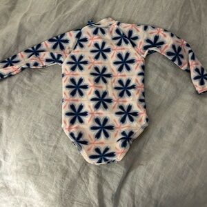 J. Crew Floral Long Sleeve Swimsuit